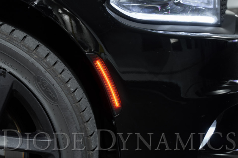 Dodge Charger Side Marker Light Assembly - Diode Dynamics - LED Sidemarkers - Clear - `15-`27